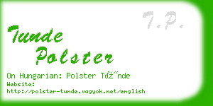 tunde polster business card